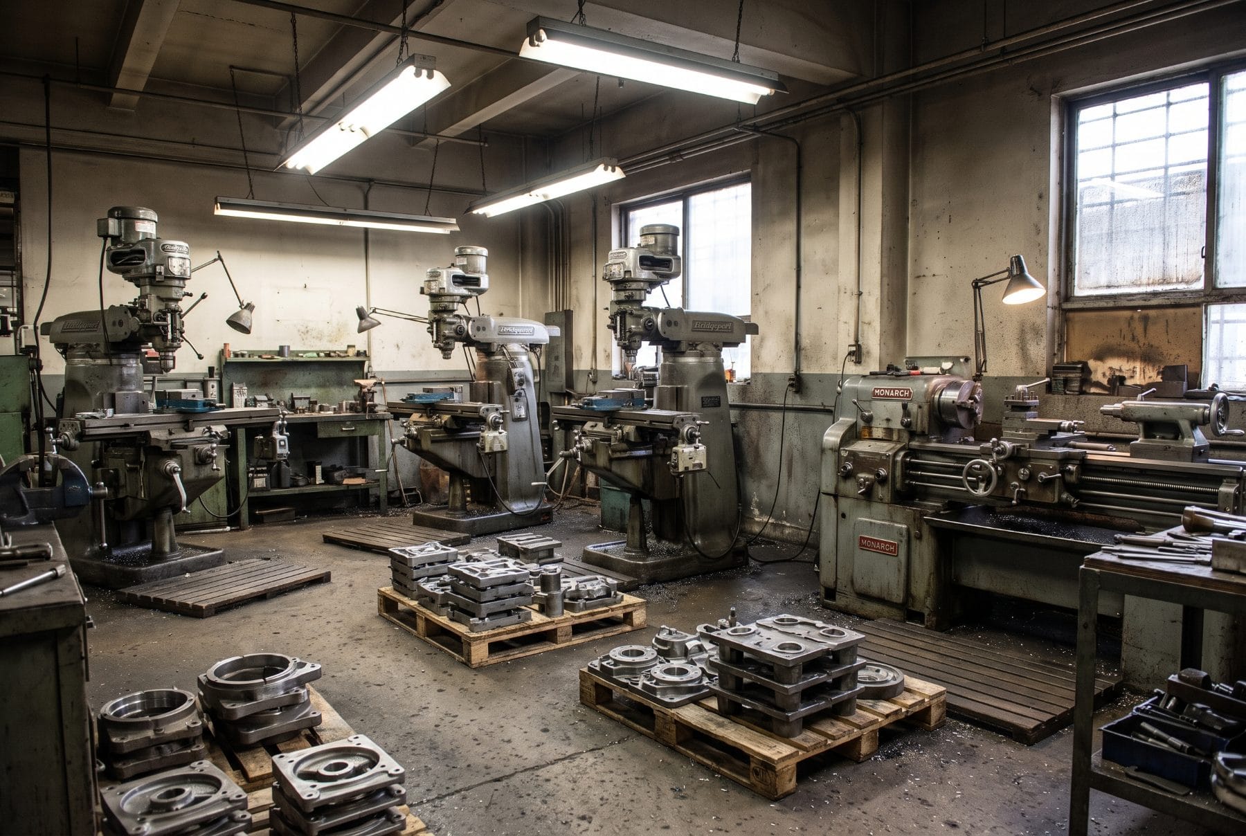 Experienced machinists' workshop